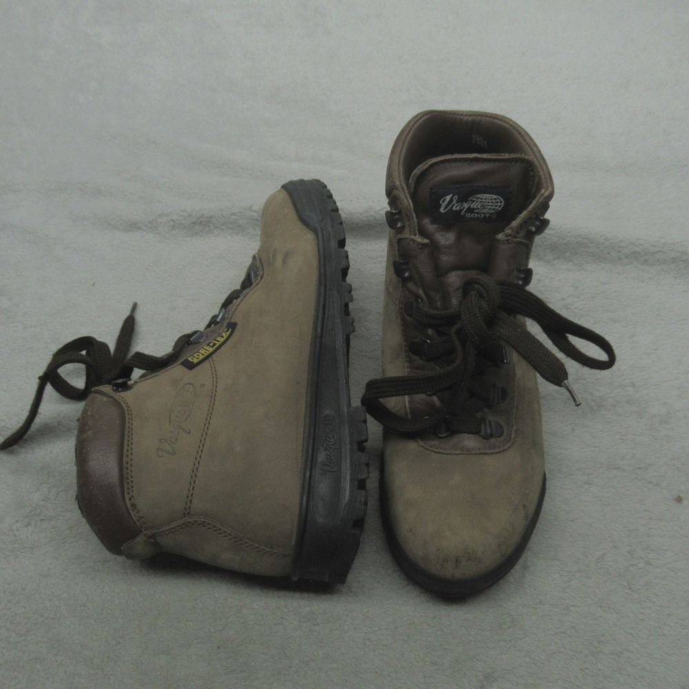 Vasque Men 8M Hiking Boots Brown Skywalk Leather Gore-Tex Waterproof Lace Up VTG